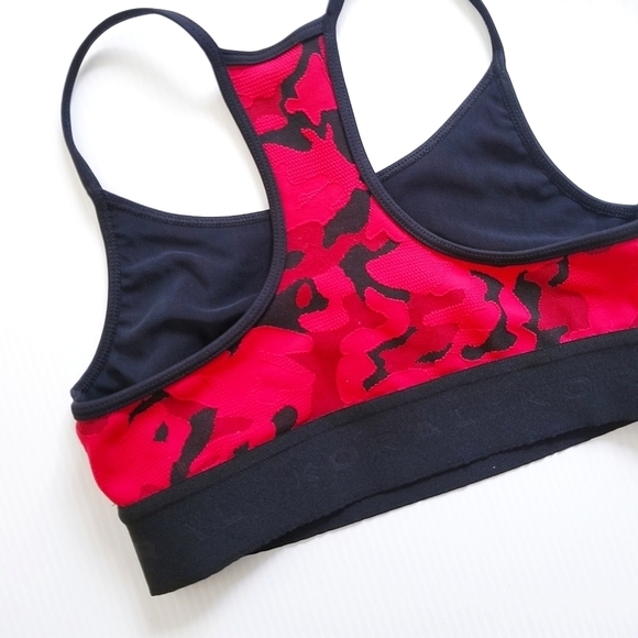 KORAL Sweeper Versatility Sport Athletic Bra Red Camo Small - Picture 4 of 8